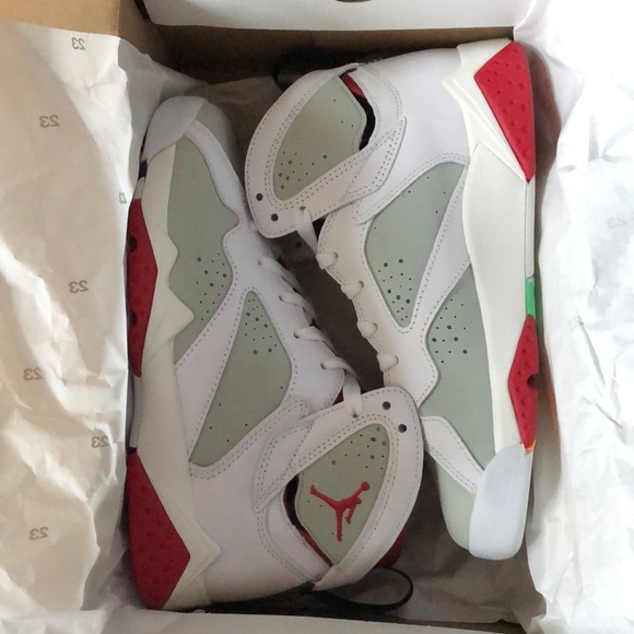 NIKE AIR JORDAN 7 VII RETRO BG “HARE” 5Y/6.5 Women - Picture 1 of 7
